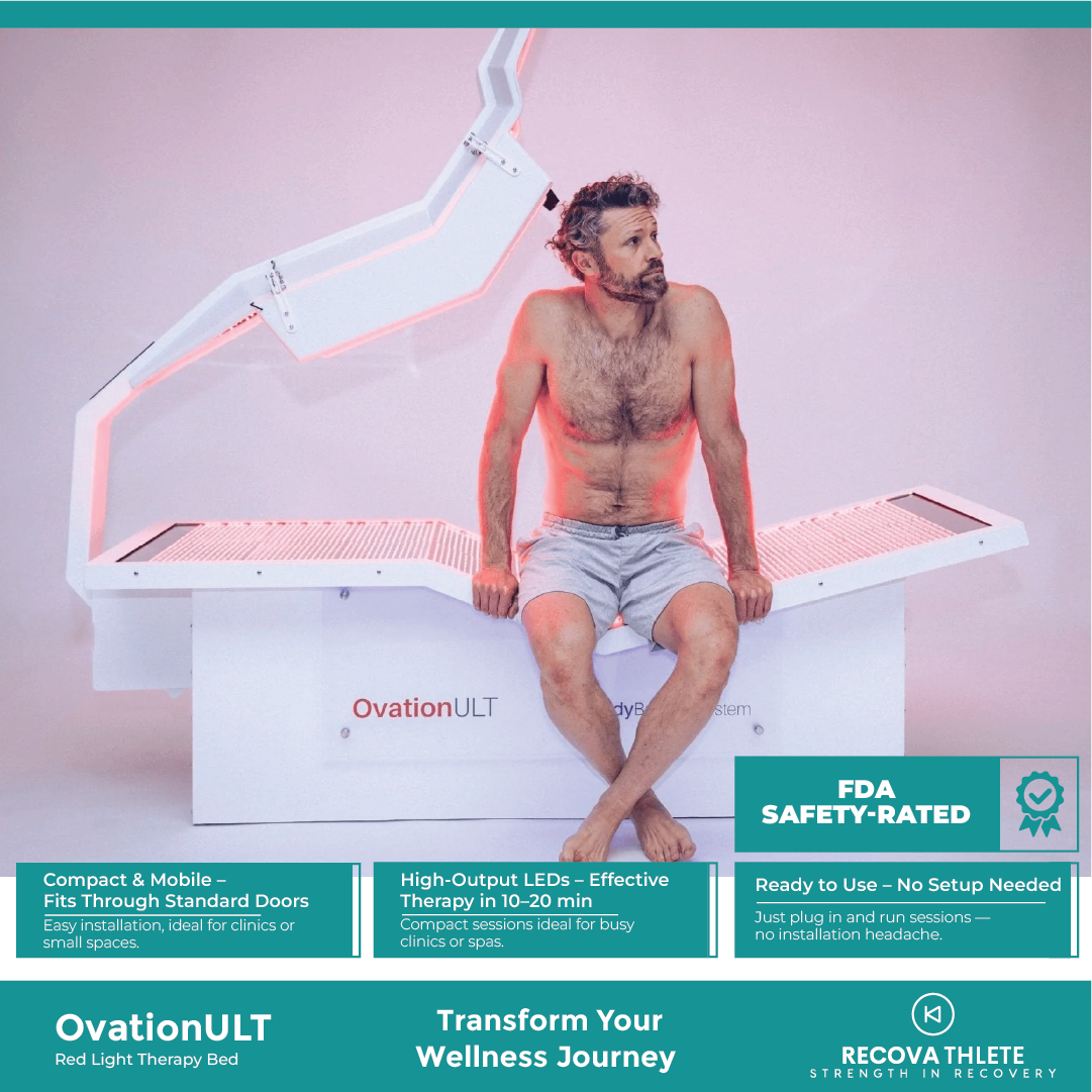 OvationULT Red Light Therapy Bed by Body Balance System, view 5, RecovAthlete