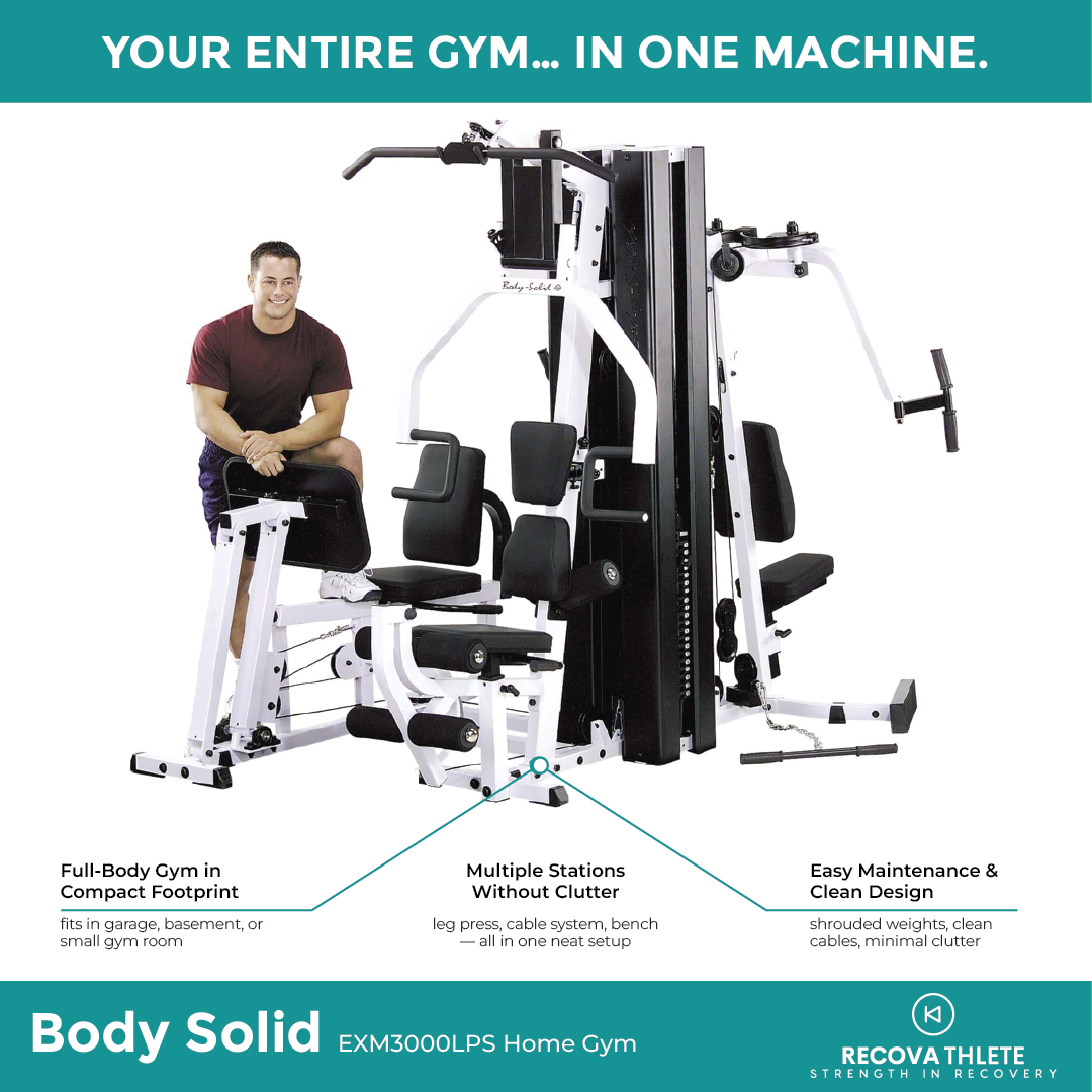 Body Solid EXM3000LPS Home Gym, view 5, RecovAthlete