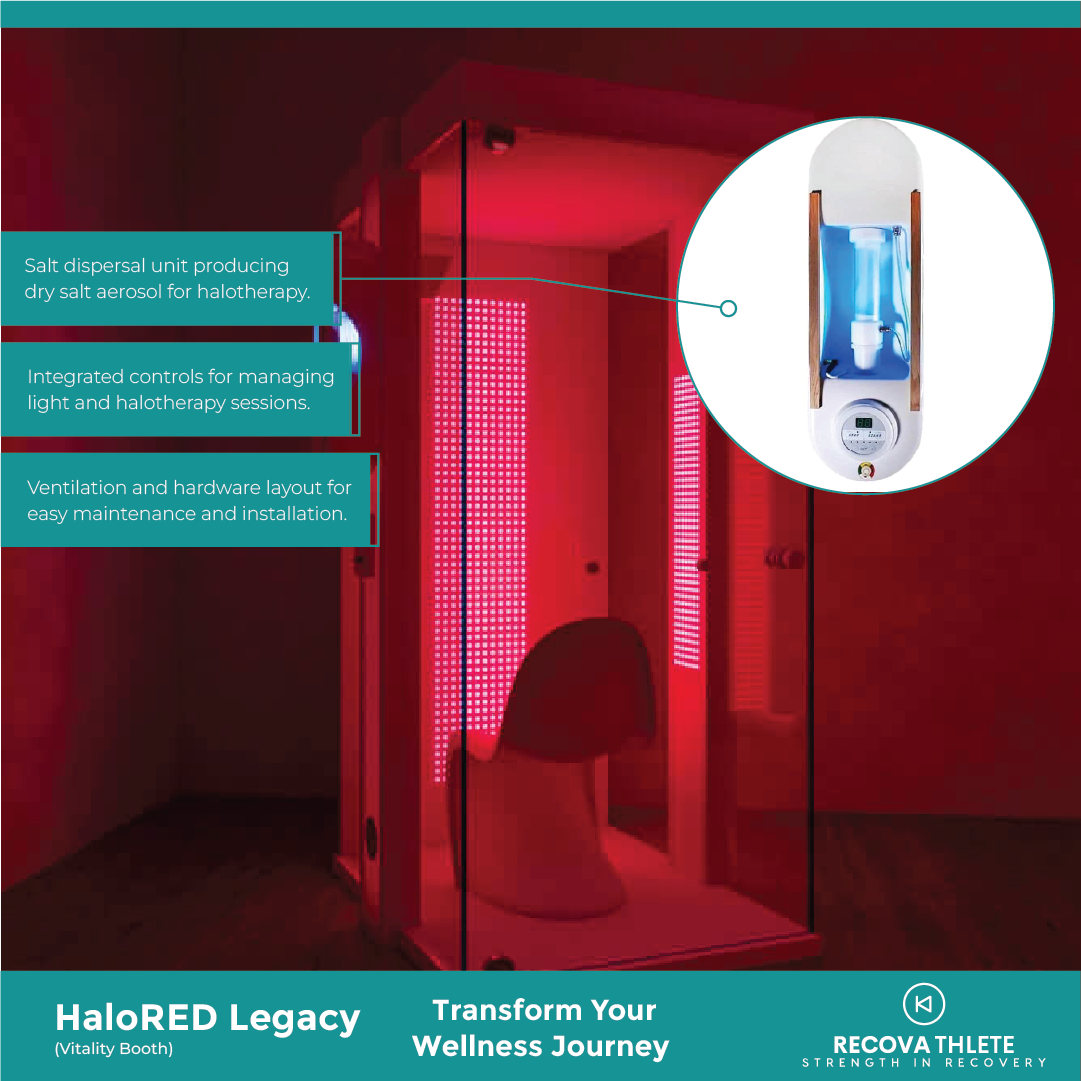 HaloRED Legacy (Vitality Booth): Transform Your Recovery with Salt and Red Light Therapy, view 5, RecovAthlete