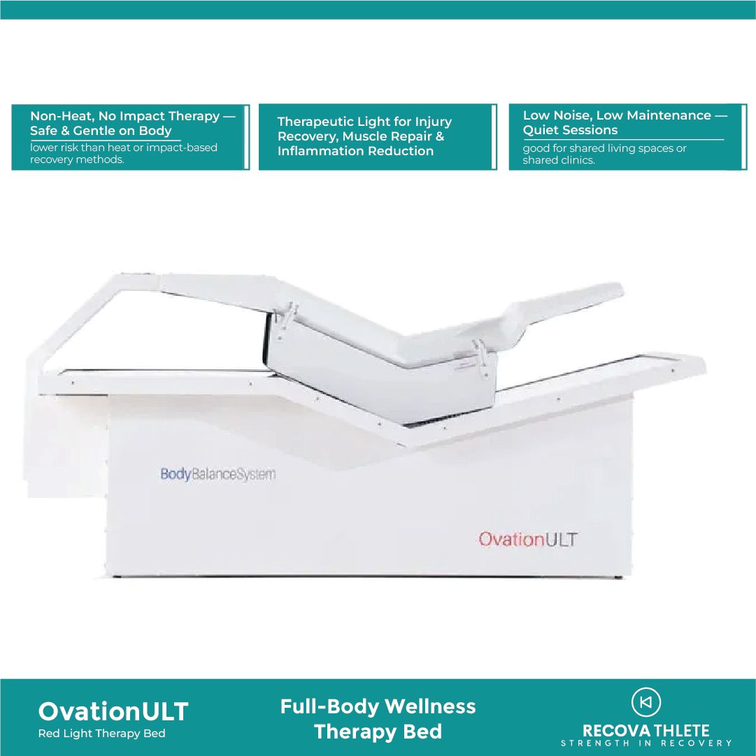 OvationULT Red Light Therapy Bed by Body Balance System, view 3, RecovAthlete