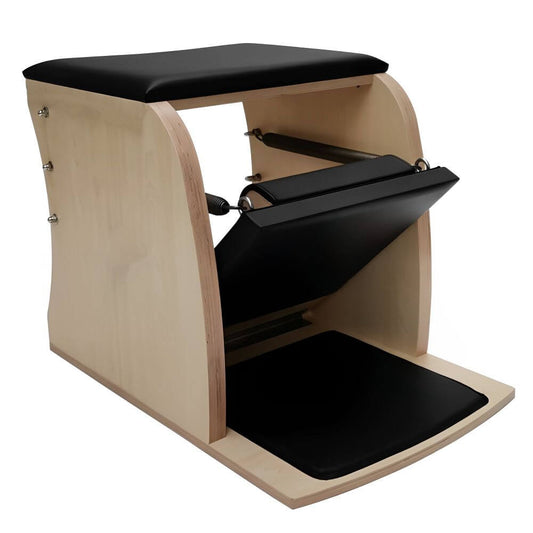 Elina Pilates Wunda Chair — classical single-pedal Pilates Wunda chair in solid wood