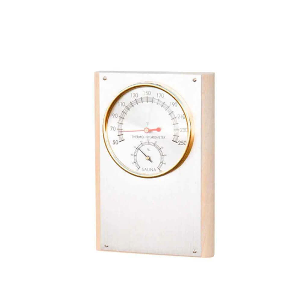 Scandia Wooden Thermometer-Hygrometer - 1 Dial