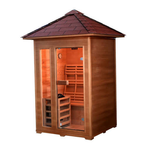 Sunray Bristow 2-Person Outdoor Traditional Sauna HL200D2, RecovAthlete