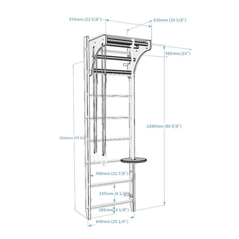 BenchK Wood Swedish Ladder Bundle