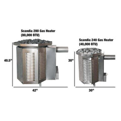 Scandia 80K BTU Propane Gas Sauna Heater