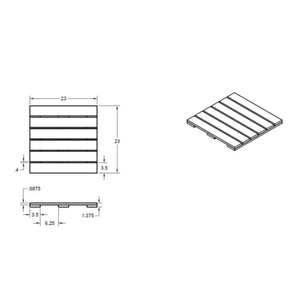 Scandia Sauna Duckboard Flooring, view 7, RecovAthlete