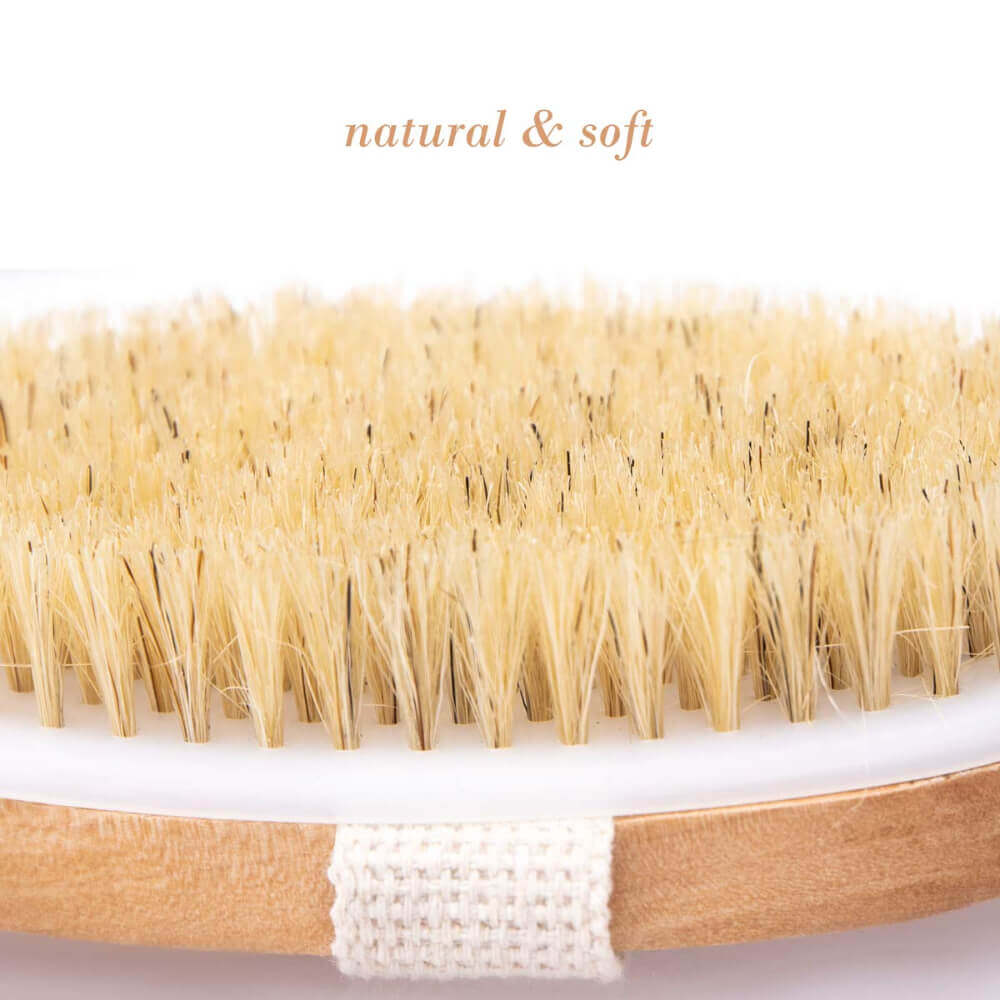 Scandia 16" Wooden Sauna Brush, view 3, RecovAthlete