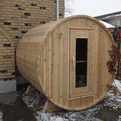 Dundalk CT Harmony 4 Person Outdoor Barrel Sauna