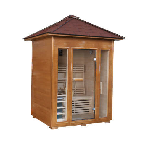 Sunray Waverly 3 Person Outdoor Traditional Sauna HL300D2, view 2, RecovAthlete