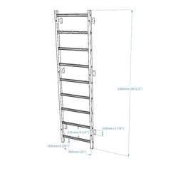 BenchK Steel Swedish Ladder - Black