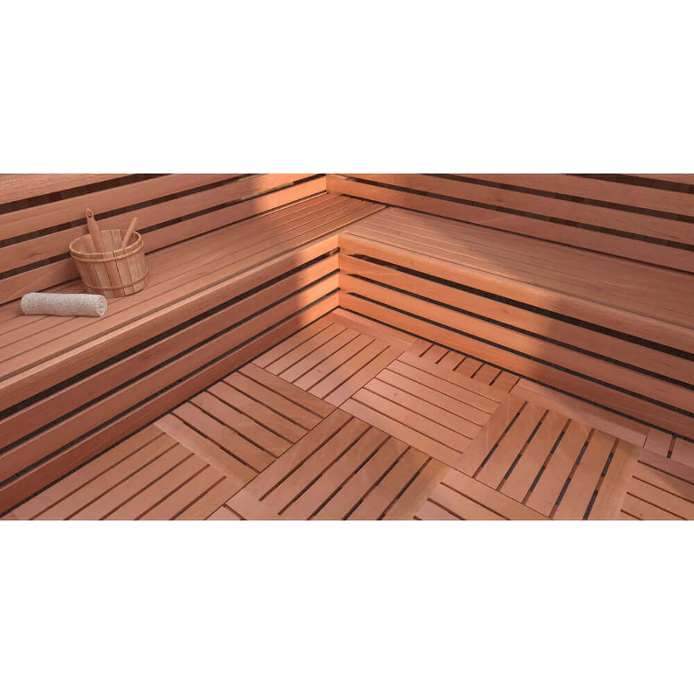 Scandia Sauna Duckboard Flooring, view 4, RecovAthlete