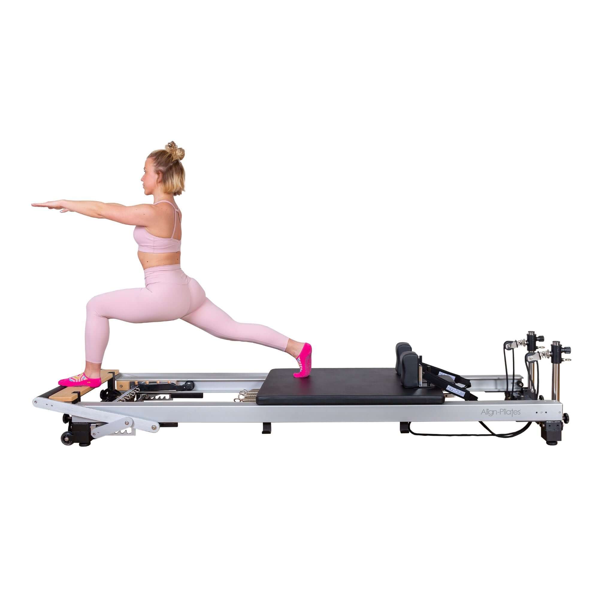 Top view of the Align A8 Reformer, focusing on the comfortable padding and spacious carriage.