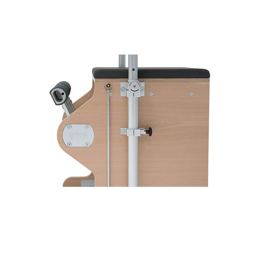 BASI Systems Pilates Wunda Chair in rest position side view