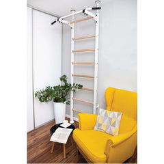 BenchK Steel Swedish Ladder (Floor-to-Ceiling) White