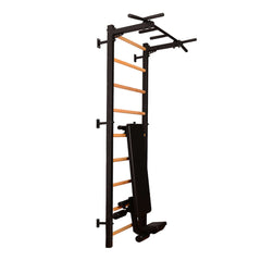 BenchK Swedish Ladder w/ Bench - Black