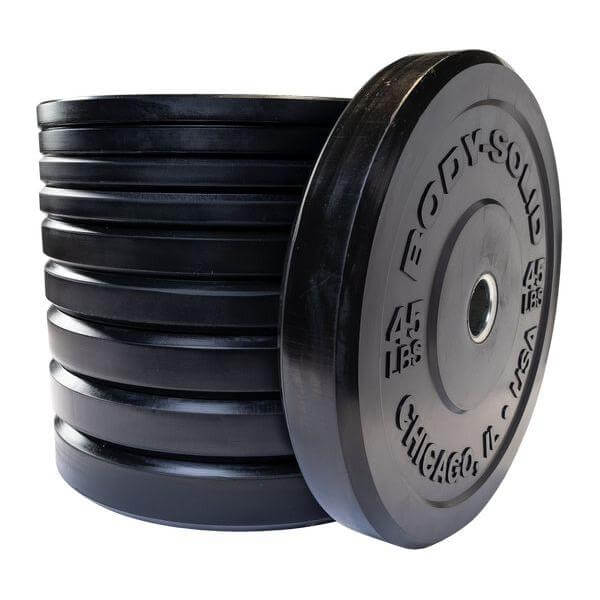 Body-Solid 260 lb Chicago Extreme Bumper Plates Set