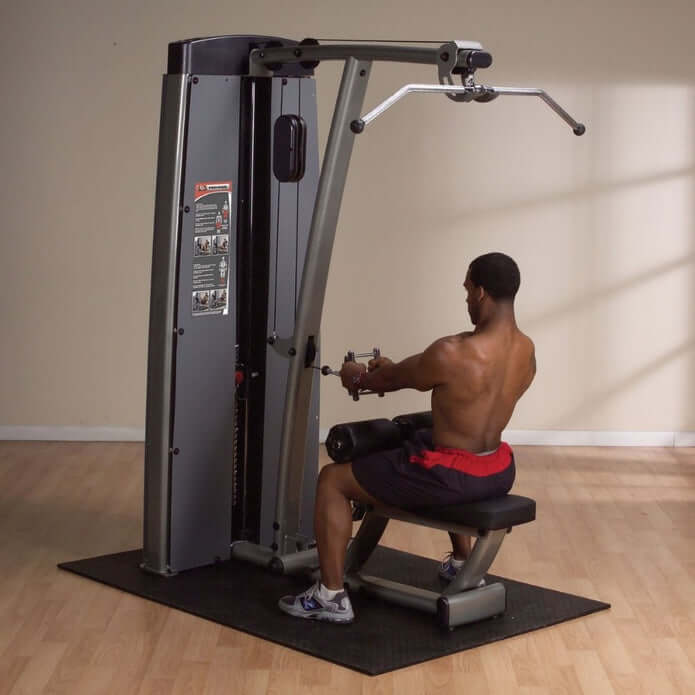 Body-Solid Pro Clubline DLATSF Pro Dual Commercial Rated Lat Pull Down, view 2, RecovAthlete