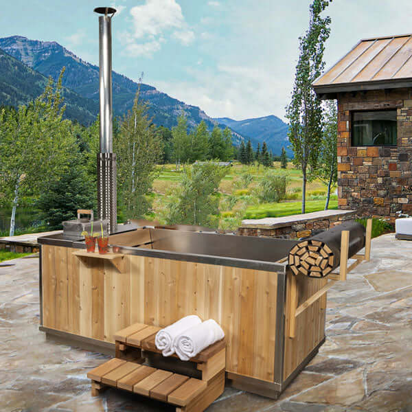 Leisurecraft The Starlight Wood Burning Hot Tub | CT372W, view 12, RecovAthlete