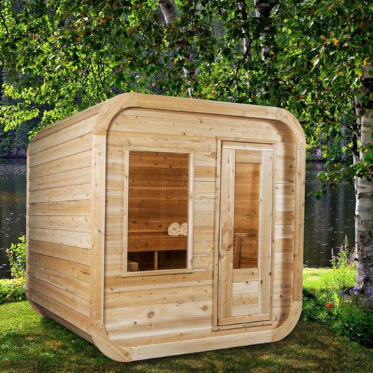 Leisurecraft Canadian Timber Luna Sauna Cube 4 Person | CTC22LU