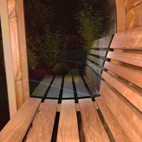 SaunaLife Model E7 4 Person Outdoor Barrel Sauna | Ergo Series, view 18, RecovAthlete