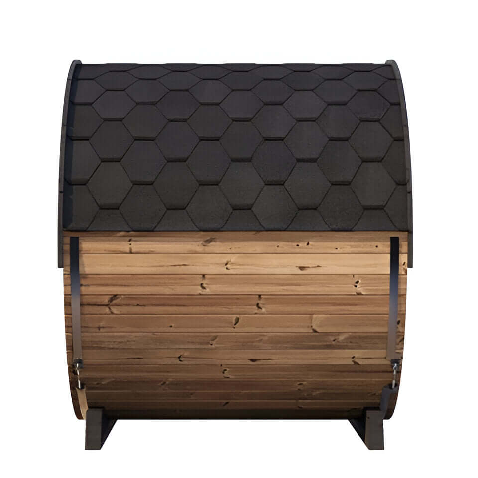 SaunaLife Model EE8G Ergo Elegance-Series  | 4 Person Outdoor Sauna Barrel, view 6, RecovAthlete