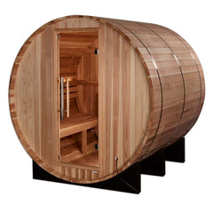 Golden Designs "Arosa" 4 Person Barrel Traditional Steam Sauna -  Pacific Cedar