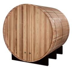 Golden Designs "Arosa" 4 Person Barrel Traditional Steam Sauna -  Pacific Cedar