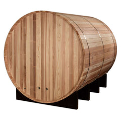 Golden Designs "Klosters" 6 Person Barrel Traditional Steam Sauna -  Pacific Cedar