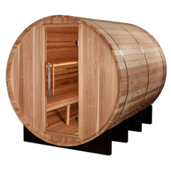 Golden Designs "Klosters" 6 Person Barrel Traditional Steam Sauna -  Pacific Cedar