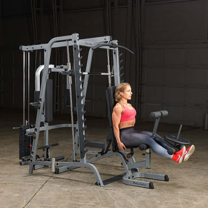 Body Solid GS348QP4 Series 7 Smith Gym, view 3, RecovAthlete