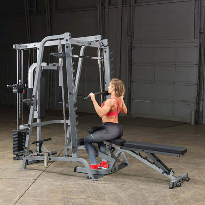 Body Solid GS348QP4 Series 7 Smith Gym, view 8, RecovAthlete