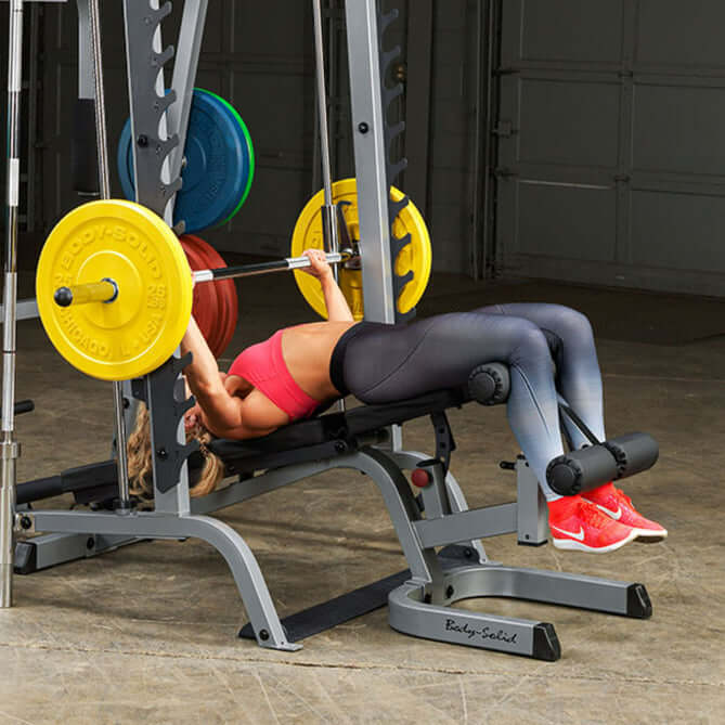 Body Solid GS348QP4 Series 7 Smith Gym, view 16, RecovAthlete