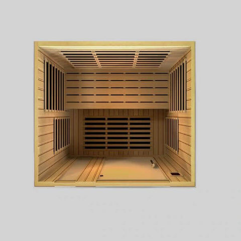 Dynamic Lugano 3-Person Low EMF FAR Infrared Sauna (Canadian Hemlock)
