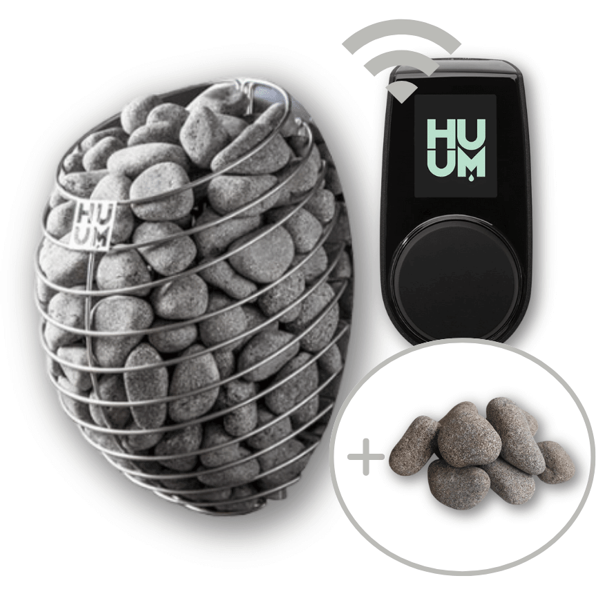 HUUM DROP Electric Heater w/ UKU Wifi Controller and Stones, RecovAthlete