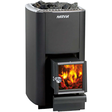 Harvia M3 SL 16.5kW Wood Burning Sauna Stove w/ Exterior Feed | WKM3SL