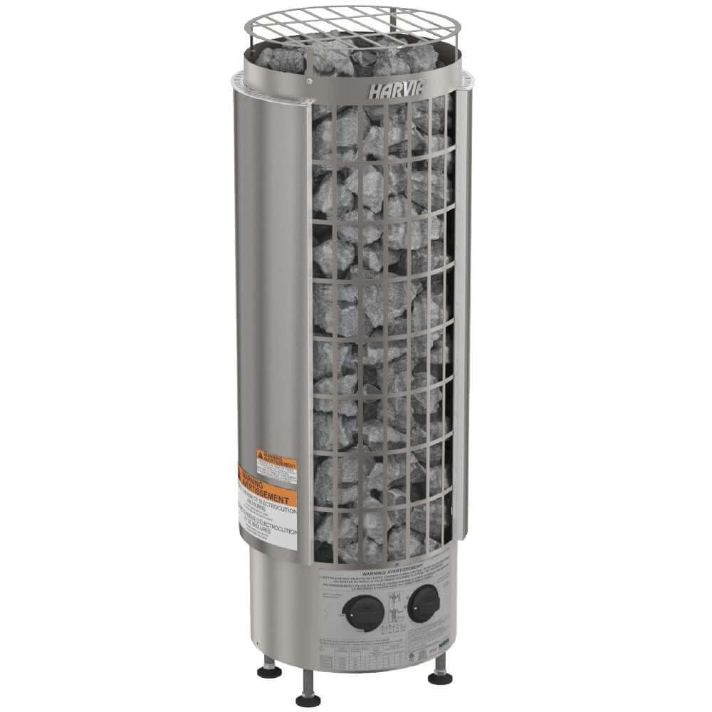 Harvia Cilindro Half Electric Heater with Built-In Controls, RecovAthlete