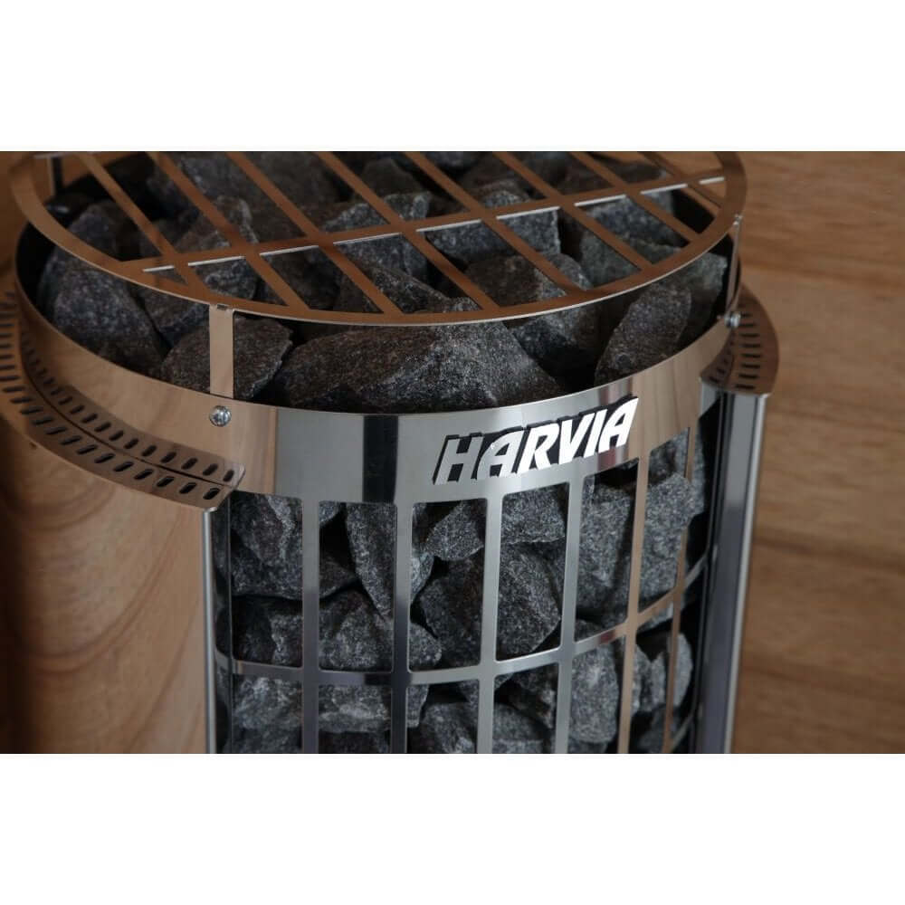 Harvia Cilindro Half Electric Heater with Built-In Controls