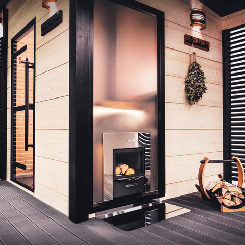 Harvia Legend 240 Duo 21kW Wood Burning Sauna Stove/Fireplace Combo | WK240LDLUX