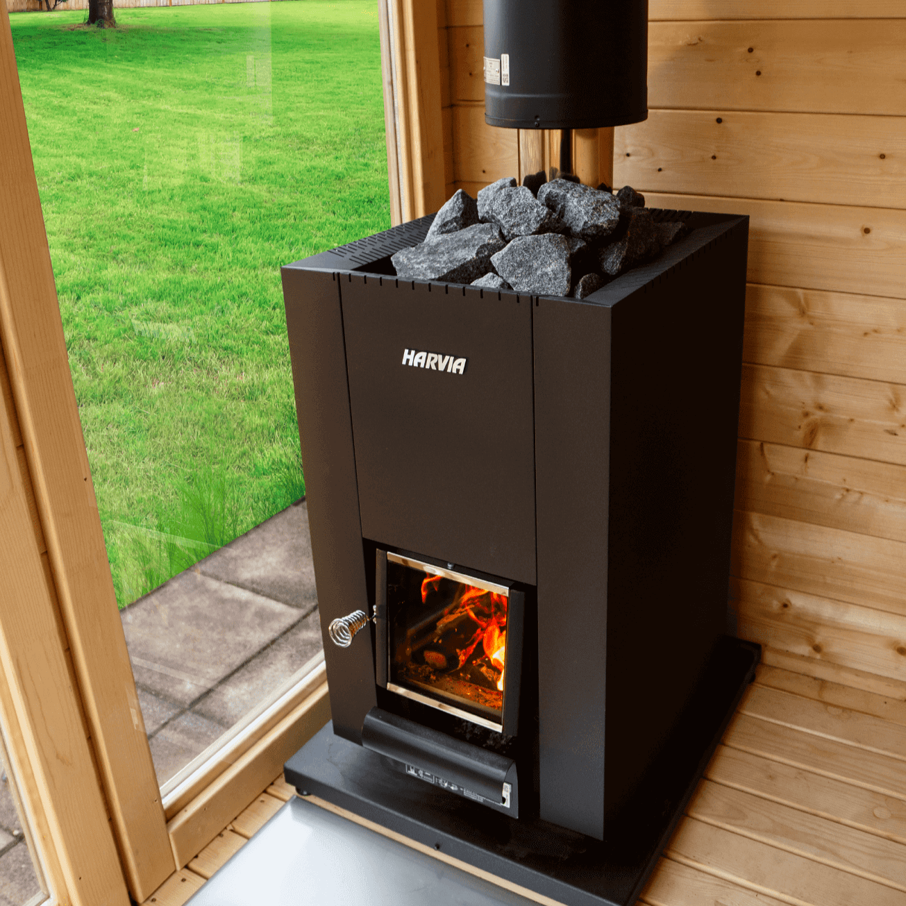 Harvia Linear 16 Wood Burning 17.9kW Sauna Stove | WK160C, view 3, RecovAthlete
