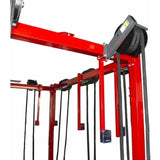 Heavy-duty steel tubing of the RX8100 rope rig