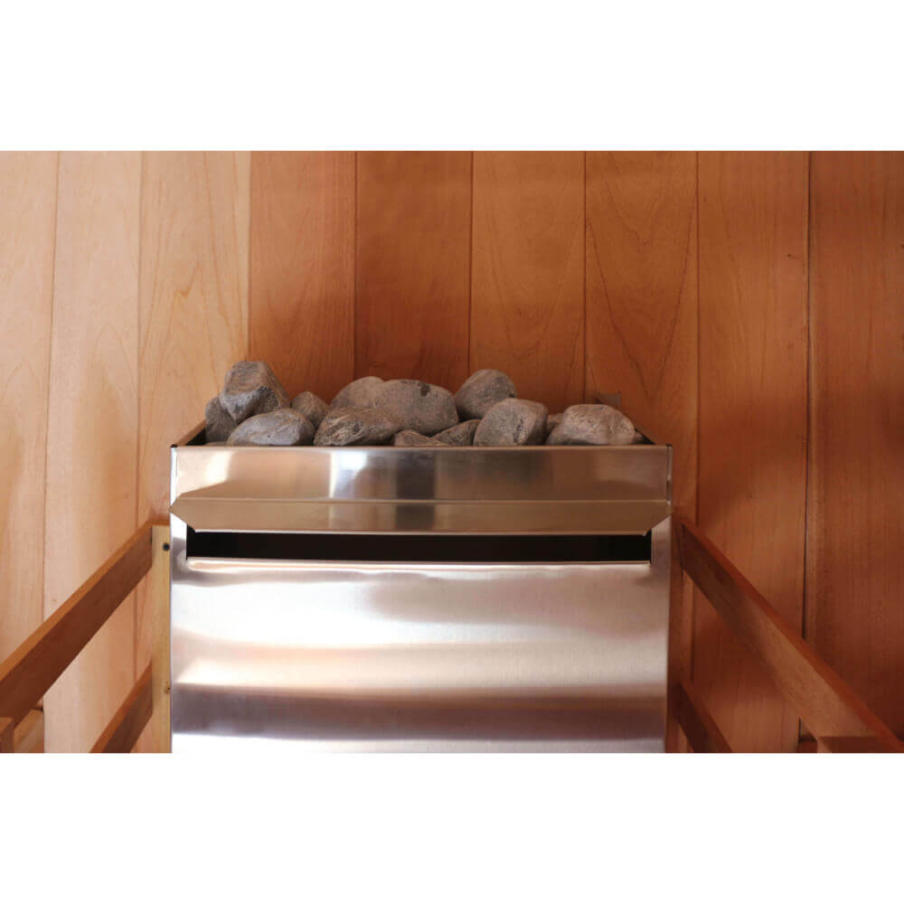Scandia Electric Barrel Sauna Kit 8 Person Sauna, view 6, RecovAthlete