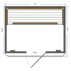 Sunray Savannah 3-Person Infrared Sauna HL300K