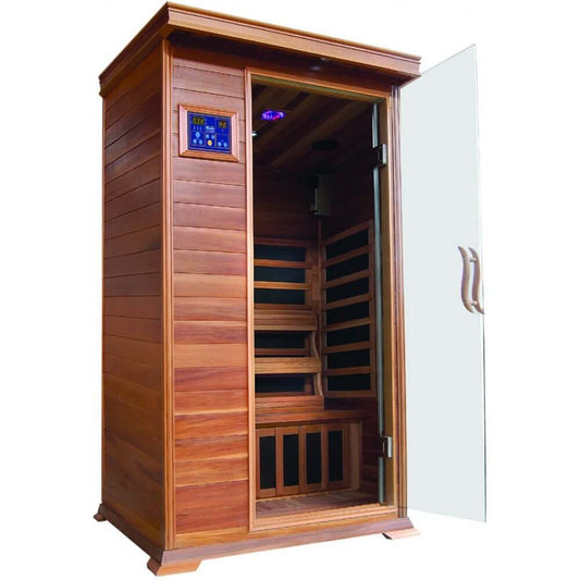 Sunray Sedona 1 Person Cedar Sauna HL100K, RecovAthlete