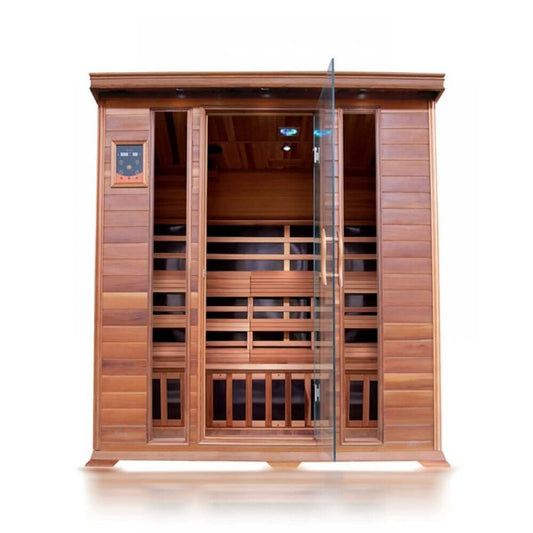 Sunray Sequoia 4 Person Cedar Sauna HL400K, RecovAthlete