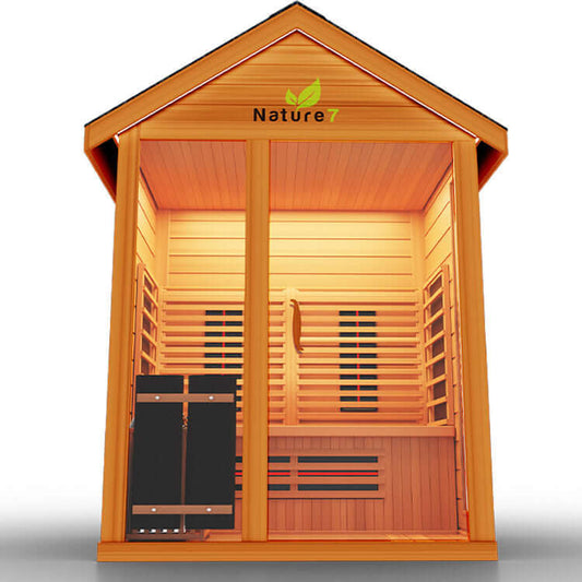 Medical Sauna Nature 7 Outdoor Infrared Sauna | 3-4 Person