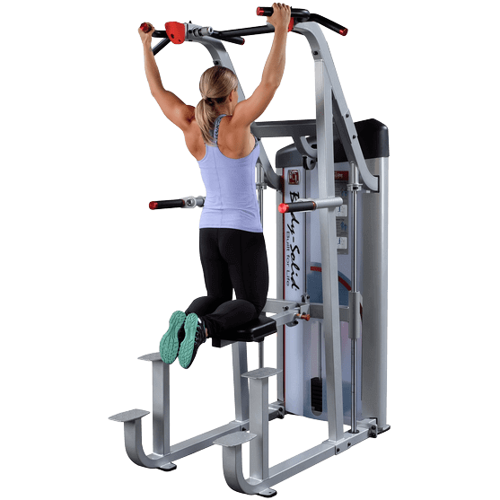 Body-Solid Pro Clubline S2ACD/2 Assisted Chin And Dip Machine, RecovAthlete