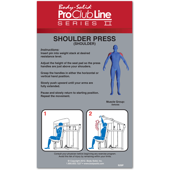 Body-Solid Pro Clubline S2SP Series II Shoulder Press, view 2, RecovAthlete