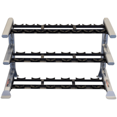 Body-Solid Pro Clubline SDKR1000SD 3 Tier Saddle Dumbbell Rack