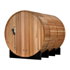 Golden Designs Marstrand Edition 6 Person Traditional Barrel Steam Sauna - Canadian Red Cedar