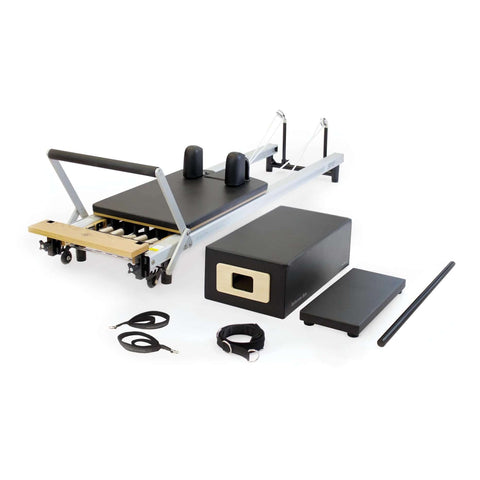 merrithew at home spx reformer pilates package with cardio tramp
